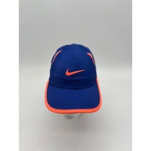 Nike Featherlight YOUTH Running Hat Baseball‎ Cap  Wicking Blue Coral Size 4/6X